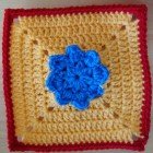 3D flower square