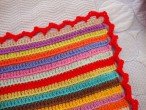 stripy blanket: the edging
