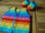 Baby’s vest and boots pattern