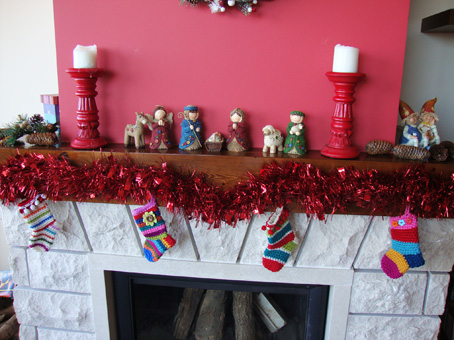 Christmas on my mantel…