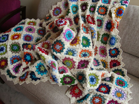 My vintage blanket: the edging