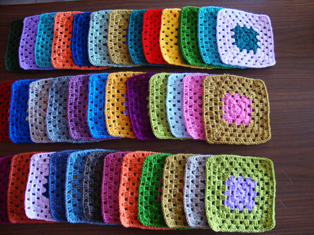 The traditional granny square