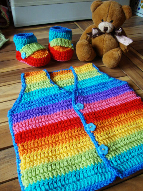 Rainbow baby set