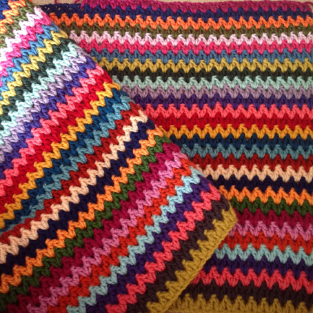 V stitch blanket chart